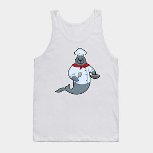 Seal as Cook with Pan & Spatula Tank Top